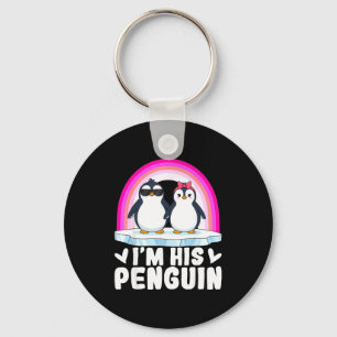 Ich bin ihr Pinguin passendes Paar Valentinstag Li Schlüsselanhänger