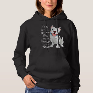 Ich bin Ihr Pitbuli Ihr Freund Ihr Partner Dog Lov Hoodie