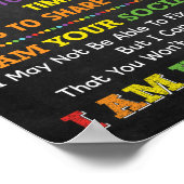 Ich bin Ihr Poster für Sozialarbeiter an der Schul (Ecke)