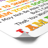 Ich bin Ihr Poster für Sozialarbeiter an der Schul (Ecke)