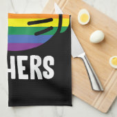 Ich bin ihr Rainbow Lesbian Couple Funny LGBT Prid Geschirrtuch (Viertel Falte)