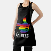 Ich bin ihr Rainbow Lesbian Couple Funny LGBT Prid Schürze (InSitu)