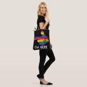 Ich bin ihr Rainbow Lesbian Couple Funny LGBT Prid Tasche (Am Model)