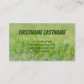 Ich bin Ihr Rasenmäher und Grüngrasexperte Visitenkarte (Rückseite)