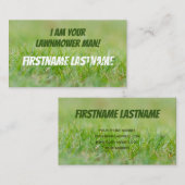 Ich bin Ihr Rasenmäher und Grüngrasexperte Visitenkarte (Vorne/Hinten)