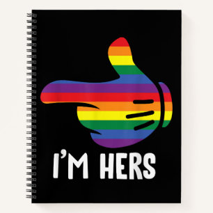 Ich bin ihr Regenbogen-Lesben-Paar Lustiger LGBT-S Notizblock