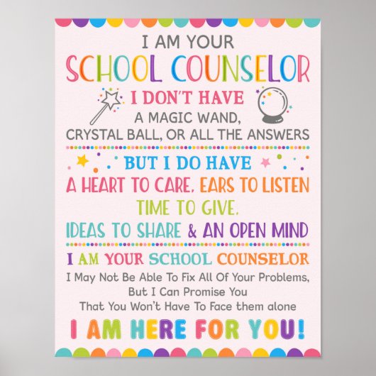 Ich bin Ihr Schulberater Poster (Vorne)