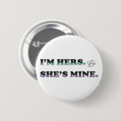 Ich bin ihr und sie ist meine button (Vorne & Hinten)