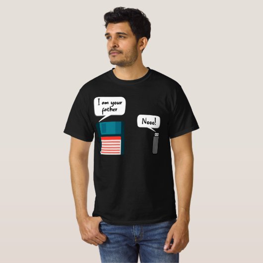 Ich bin Ihr Vater USB Diskette IT Computer Geek T-Shirt (Vorne ganz)