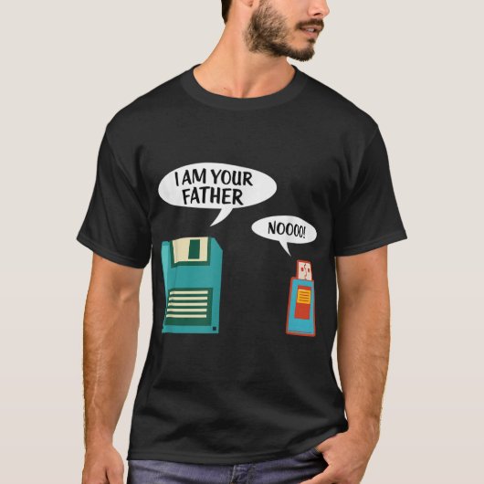 Ich bin Ihr Vater USB-Floppy-Disk IT Computer Geek T-Shirt (Vorderseite)