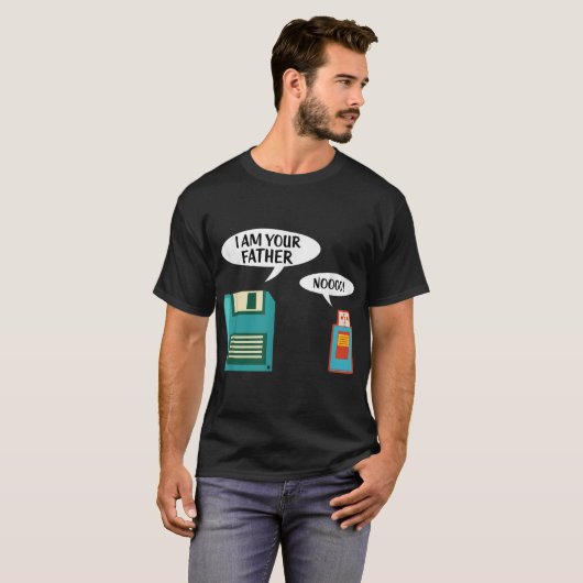 Ich bin Ihr Vater USB-Floppy-Disk IT Computer Geek T-Shirt (Vorne ganz)