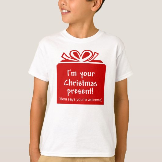 Ich bin Ihr Weihnachtsgeschenk-Baby-Shirt T-Shirt (Vorderseite)