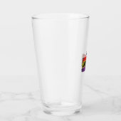 Ich bin ihre Freundin Regenbogen Stolz Vector-Shir Glas (Rechts)
