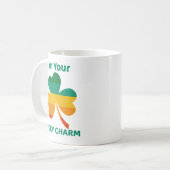 Ich bin Ihre glückliche Vierblättriges Kleeblatt K Kaffeetasse (Vorderseite Links)