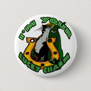 Ich bin Ihre Glücksbringer-Geschenke u. Neuheiten Button