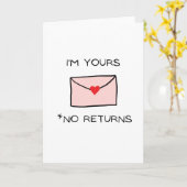 Ich bin Ihre Grußkarte, Verpflichtung, Liebe Karte (Gelbe Blume)