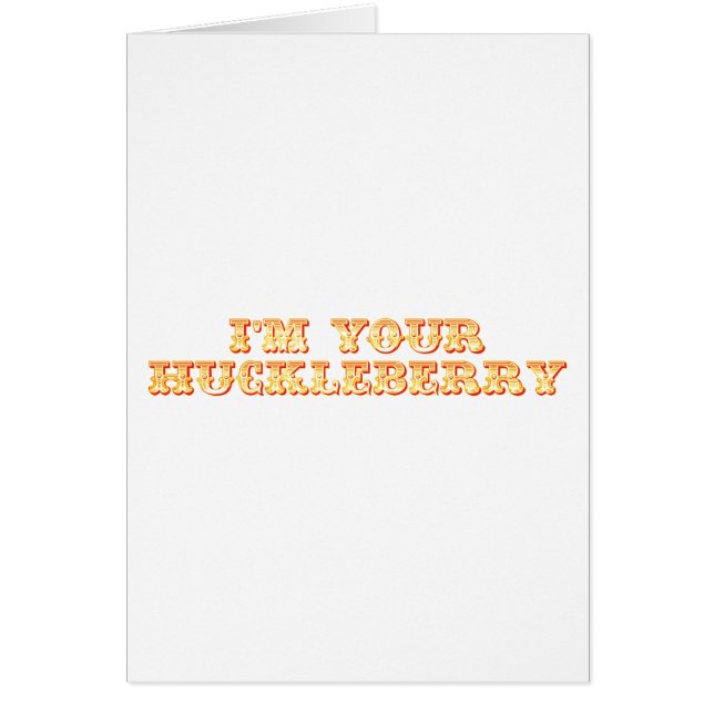 Ich bin Ihre Heidelbeere (Vorne)