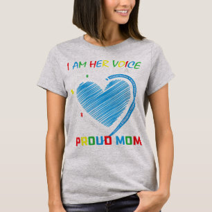 Ich bin ihre Stimme, sie ist mein Herz Autismus Be T-Shirt