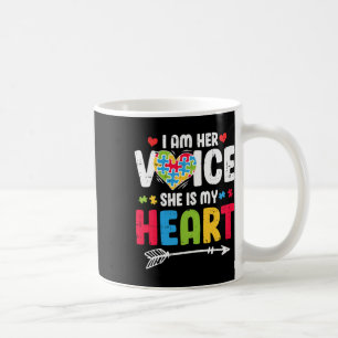 Ich bin ihre Stimme, sie ist mein Herz Puzzle Piec Kaffeetasse