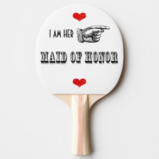 Ich bin ihre Trauzeugin Tischtennis Schläger (Vorderseite)