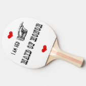 Ich bin ihre Trauzeugin Tischtennis Schläger (Seitenansicht)
