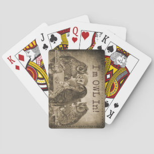 ICH BIN IM (All-In-)Poker-Pun. Spielkarten