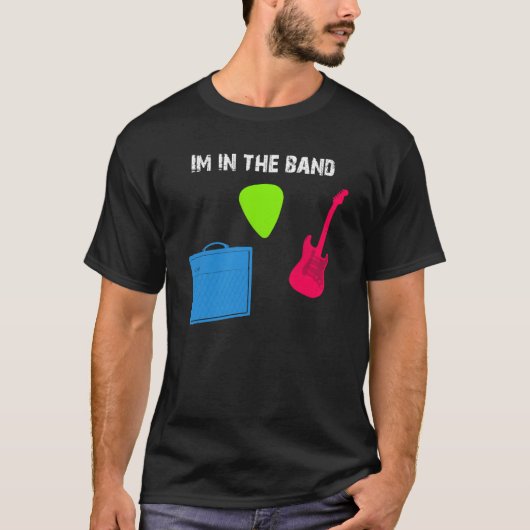 Ich bin im Band-Shirt T-Shirt (Vorderseite)