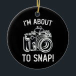 Ich bin im Begriff, lustige Fotografie zu schläfch Keramik Ornament<br><div class="desc">Ich bin im Begriff,  lustige Fotografie zu schläfchen</div>