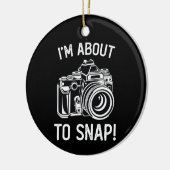 Ich bin im Begriff, lustige Fotografie zu schläfch Keramik Ornament (Links)