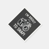 Ich bin im Begriff, lustige Fotografie zu schläfch Serviette (Ecke)