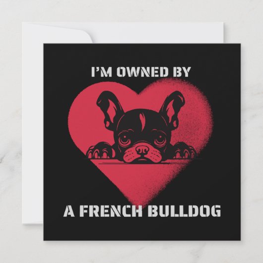 Ich bin im Besitz eines französischen Bulldoggen (Vorderseite)