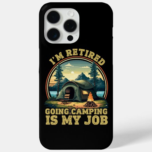 Ich bin im Camping im Ruhestand Case-Mate iPhone Hülle (Rückseite)