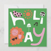 ICH BIN IM FERIENAUFENTHALT DANKESKARTE (Vorderseite)