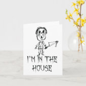 Ich bin im Halloween-Kostümdesign Karte (Gelbe Blume)