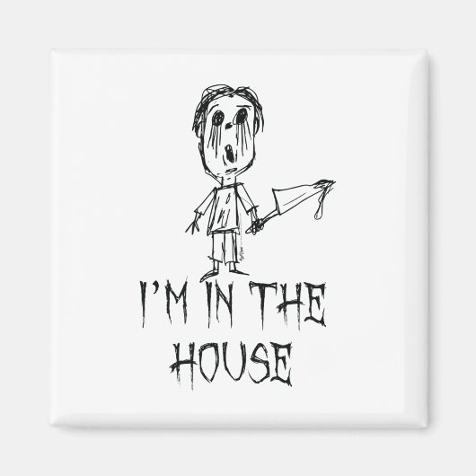 Ich bin im Halloween-Kostümdesign Magnet (Vorne)