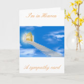 Ich bin im Himmel eine Beileid-Karte Karte (Gelbe Blume)