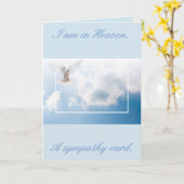 Ich bin im Himmel eine Beileid-Karte Karte (Gelbe Blume)