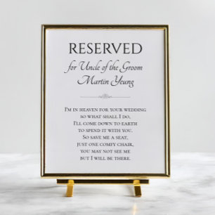Ich bin im Himmel wegen der Hochzeit des Onkels de Poster