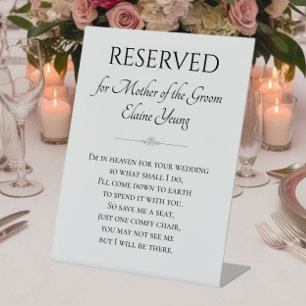 Ich bin im Himmel wegen Hochzeit der Mutter des Gr Sockelschild
