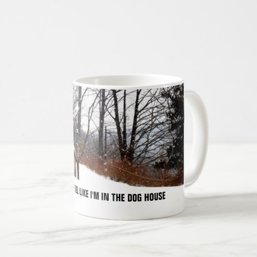 ICH BIN IM HUNDERHAUS KAFFEETASSE (VorderseiteRechts)