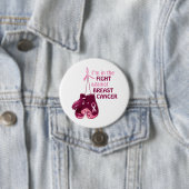 Ich bin im Kampf gegen Brustkrebs Button (Beispiel)
