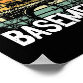 Ich bin im Keller-Drummer-Drumsticks Poster (Ecke)