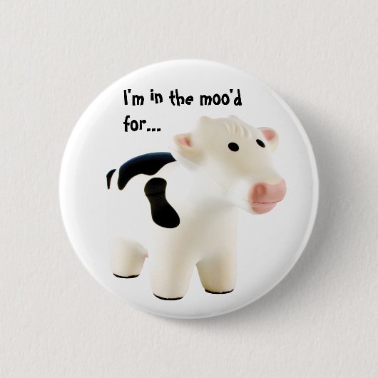 Ich bin im Moo-Knopf für.. Button (Vorderseite)