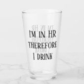 Ich bin im Personalbereich und trinke daher Person Glas (Rückseite)