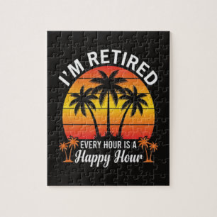 Ich bin im Ruhestand, jede Stunde ist Happy Hour V Puzzle