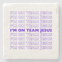 Ich bin im Team Jesus Untersetzer