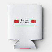 Ich bin im Transit Doppelkassettenhellfarbe verlor Dosenkühler (Rückseite)