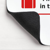 Ich bin im Transit Doppelkassettenhellfarbe verlor Mousepad (Ecke)
