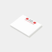 Ich bin im Transit Doppelkassettenhellfarbe verlor Post-it Klebezettel (angewinkelt)