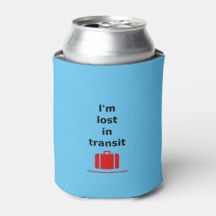 Ich bin im Transit Reisekoffer mit heller Farbe ve Dosenkühler